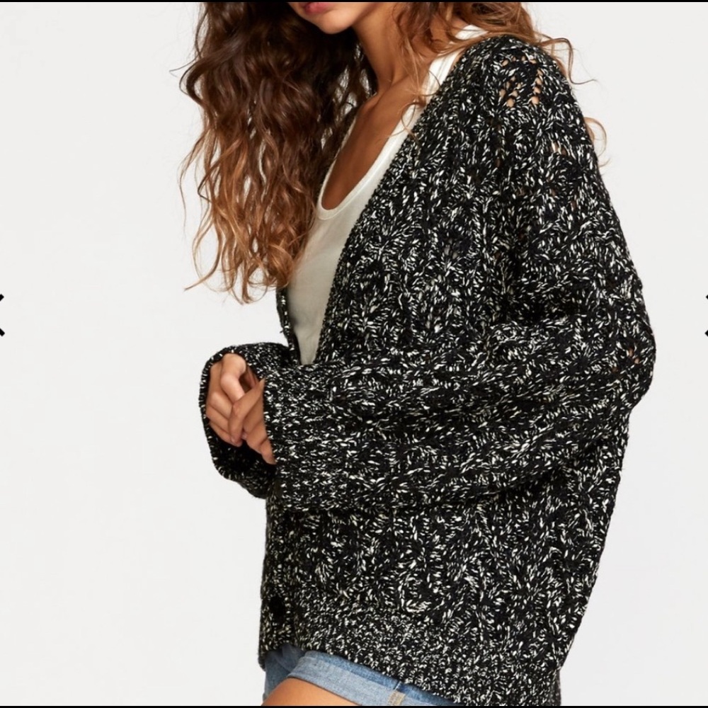 RVCA Oversize Heavy Weight Knit Cardigan